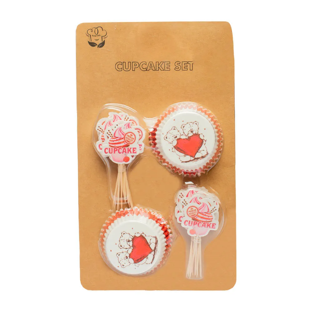 Molde Cupcake Corazon X24